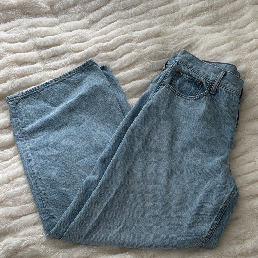 Abercrombie and Fitch Curve Love The Ultra Loose Low Waisted Jeans